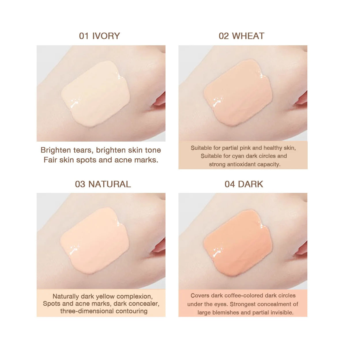 Mini correcteur liquide mat - waterproof, anti cernes & anti - imperfections, longue tenue