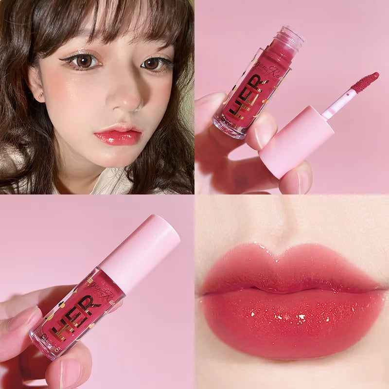 💋 Rouge à Lèvres Liquide Pailleté – Effet Miroir