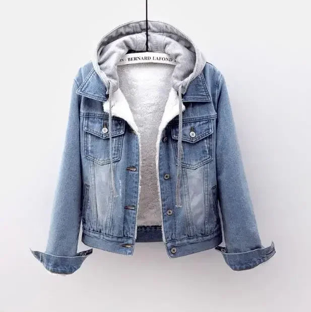 🧥 Manteau en Denim à Capuche pour Femmes | Streetwear & Confort