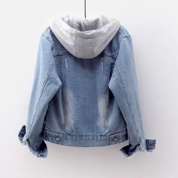 🧥 Manteau en Denim à Capuche pour Femmes | Streetwear & Confort