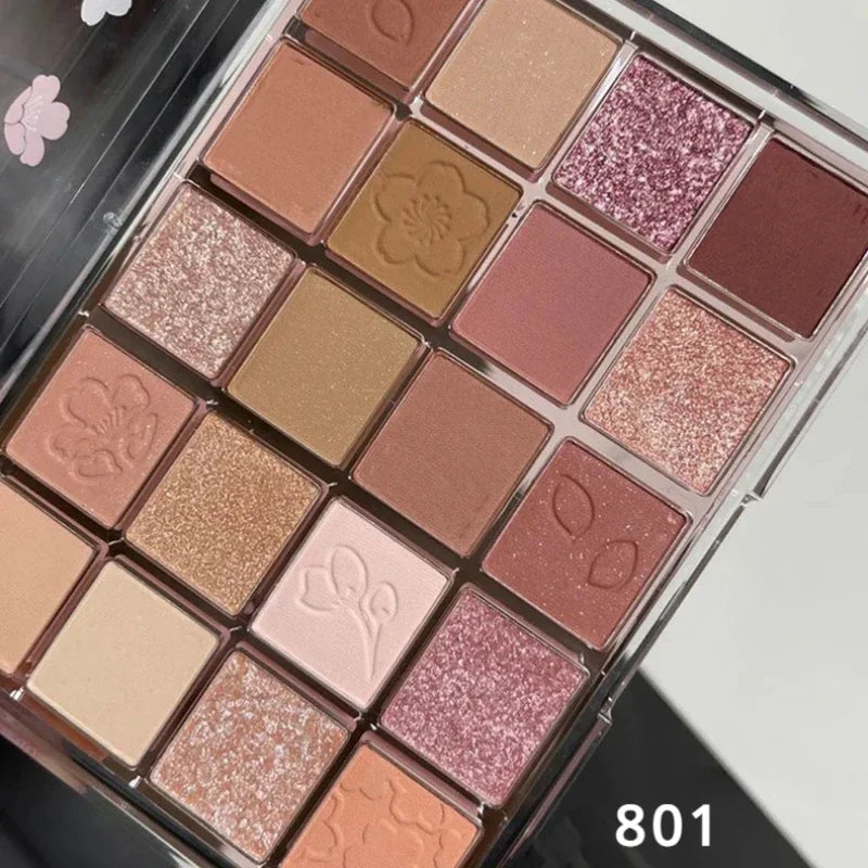 🎨 Palette de Fards à Paupières – 20 Couleurs Tendances