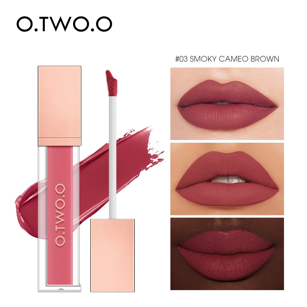 O.TW O.O-Rouge à lèvres sans transfert — effet lèvres parfaites toute la journée (mange, bois, embrasse 💋)