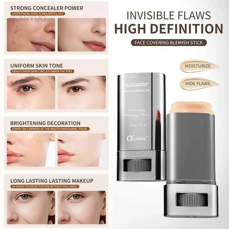 Bâton de Contour de fond de teint magique pour le visage, bâton éclaircissant léger à longue tenue, correcteur de visage, maquillage de beauté pour le contour des imperfections