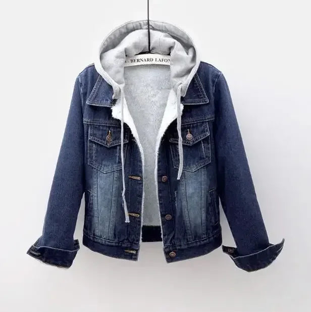 🧥 Manteau en Denim à Capuche pour Femmes | Streetwear & Confort