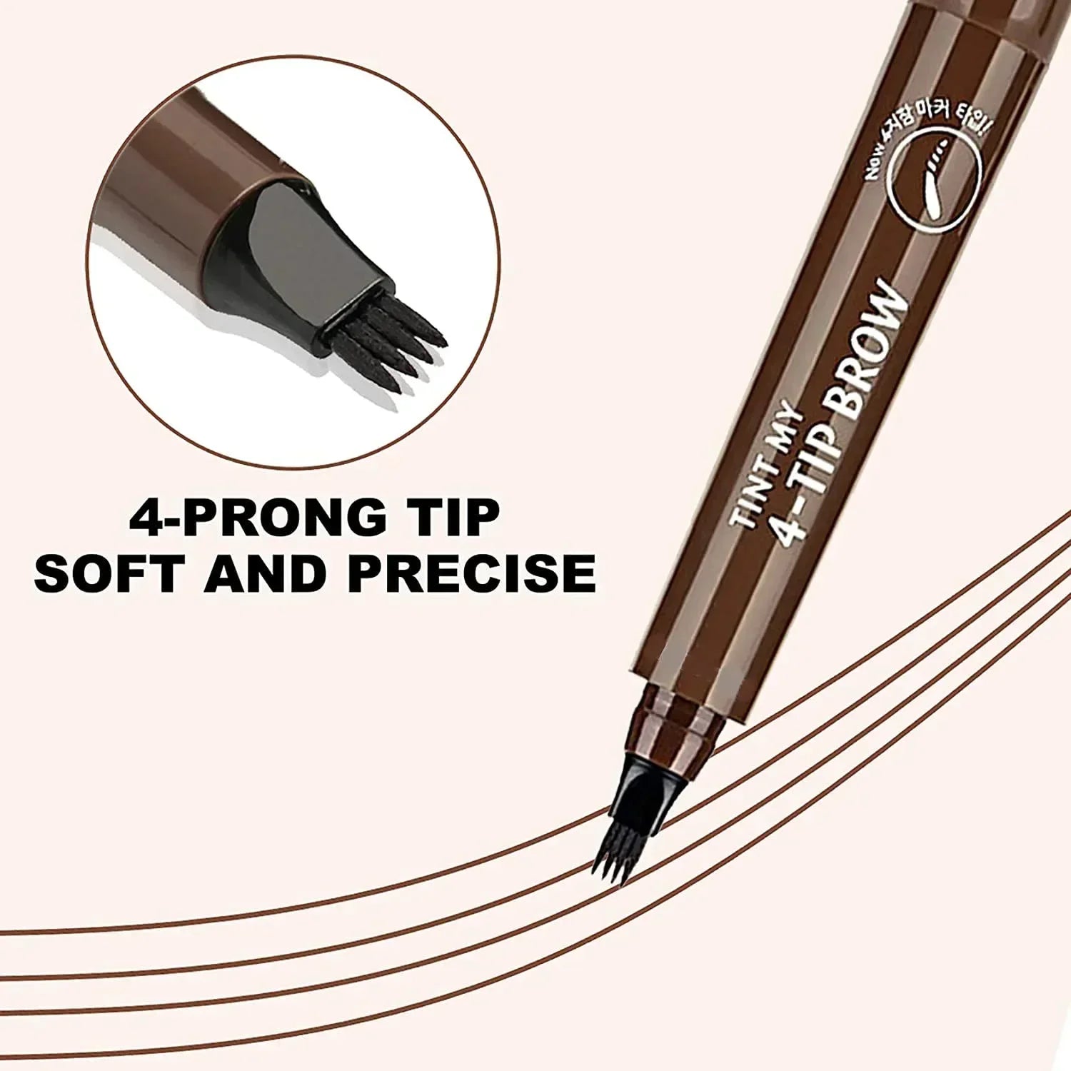 Crayon à Sourcils 4 Points – Waterproof, Longue Durée & Naturel