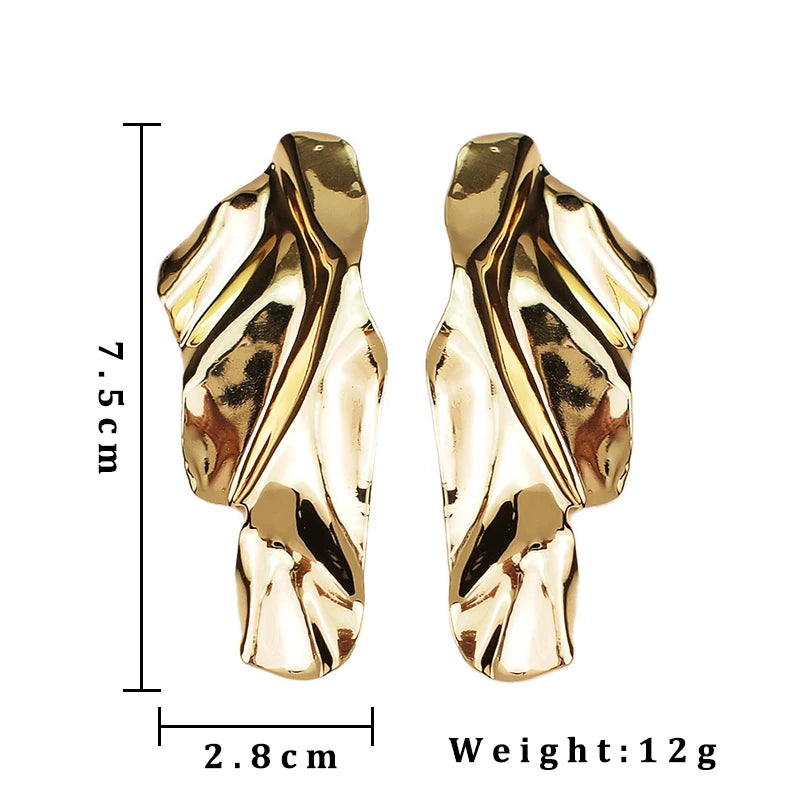 Boucles d’Oreilles Coréennes en Perles – Style Vintage Géométrique Doré 2025