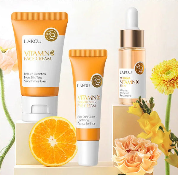 Kit Vitamine C Éclat & Hydratation – Routine Visage 3 pièces
