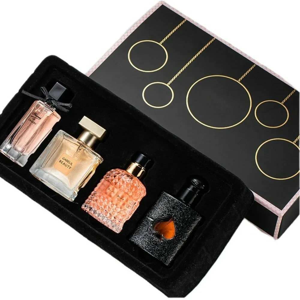 🌺 Coffret Cadeau – Ensembles de Parfums Originaux pour Femmes (4 x 100 ml)