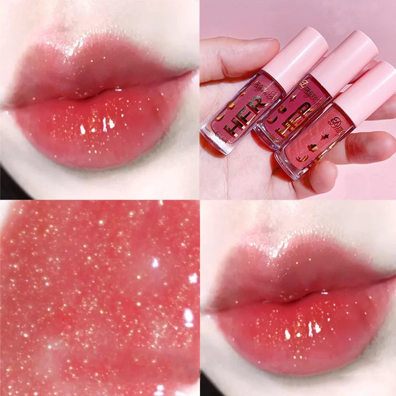 💋 Rouge à Lèvres Liquide Pailleté – Effet Miroir