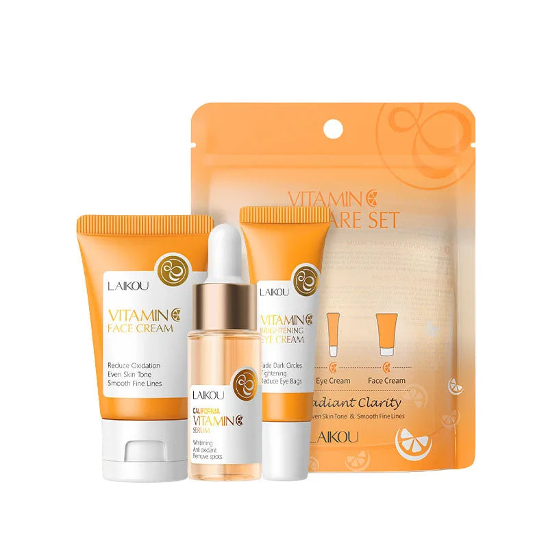 Kit Vitamine C Éclat & Hydratation – Routine Visage 3 pièces