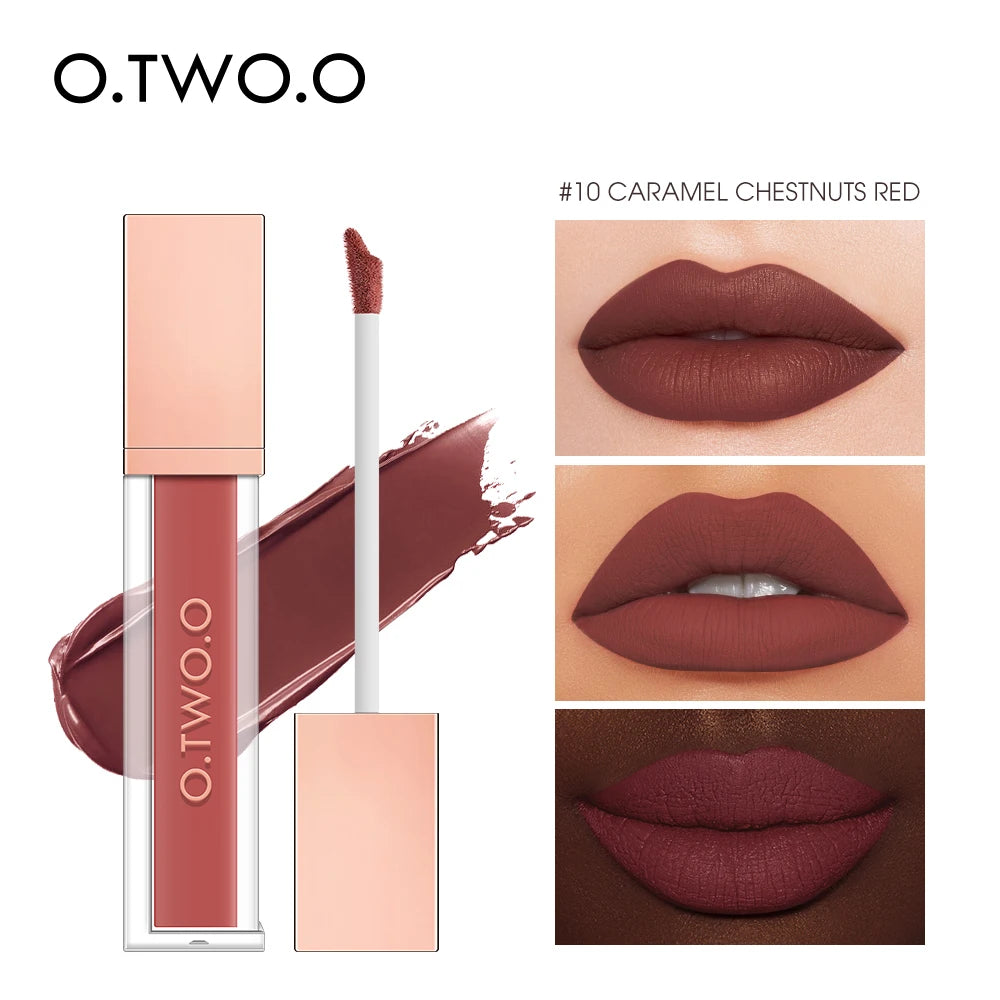 O.TW O.O-Rouge à lèvres sans transfert — effet lèvres parfaites toute la journée (mange, bois, embrasse 💋)