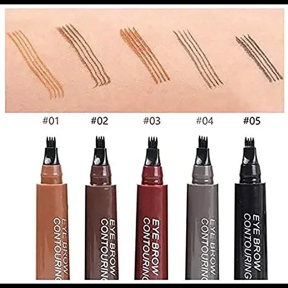 Crayon à Sourcils 4 Points – Waterproof, Longue Durée & Naturel