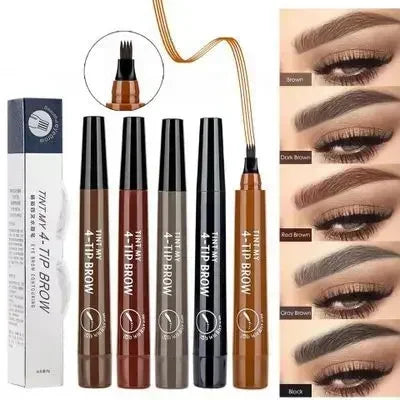 Crayon à sourcils 4 pointes – Waterproof, longue tenue, effet naturel