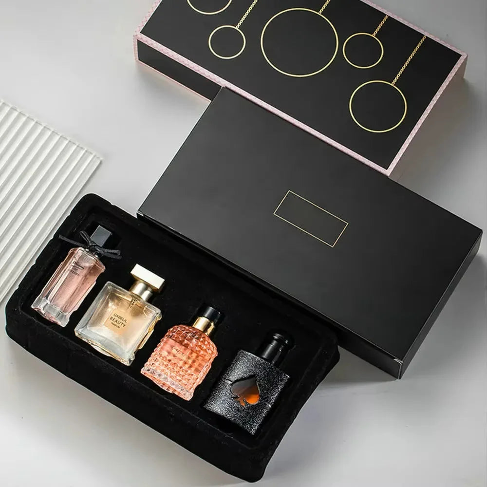 🌺 Coffret Cadeau – Ensembles de Parfums Originaux pour Femmes (4 x 100 ml)