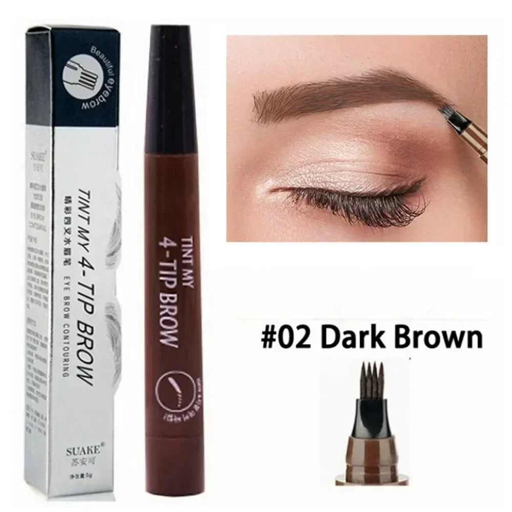 Crayon à sourcils 4 pointes – Waterproof, longue tenue, effet naturel