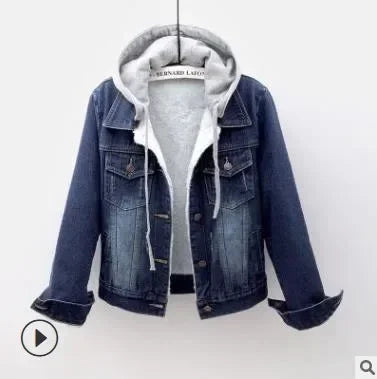 🧥 Manteau en Denim à Capuche pour Femmes | Streetwear & Confort
