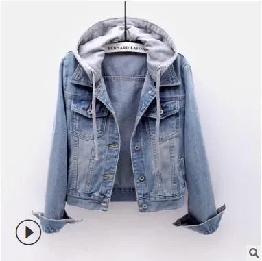 🧥 Manteau en Denim à Capuche pour Femmes | Streetwear & Confort
