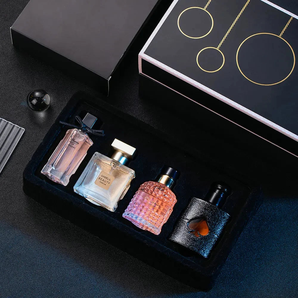 🌺 Coffret Cadeau – Ensembles de Parfums Originaux pour Femmes (4 x 100 ml)